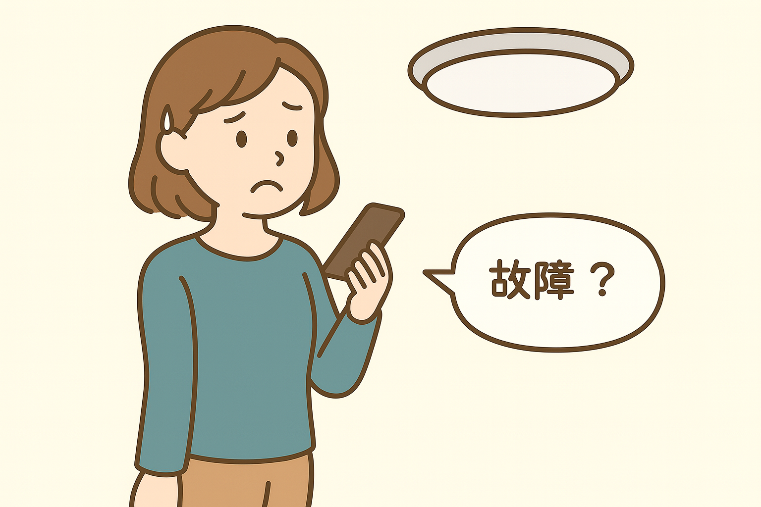 照明のリモコンが故障？